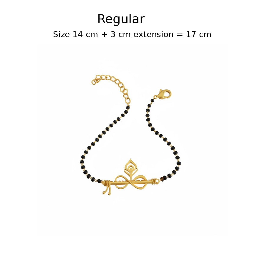 Women Forever Thakurji Love 22k Gold-plated Bracelet with Black Onyx