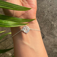 Women - Ek Onkar Kripa Chain 92.5 Silver Bracelet