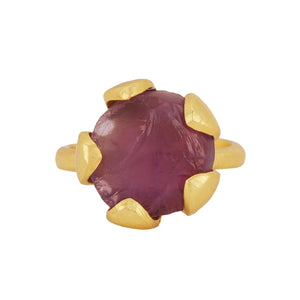 Value Pack- Amethyst Petal Stud Earring & Amethyst Petal Ring