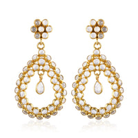 92.5 Silver Dress Up Doll Earring ( with 18k Gold Plated)