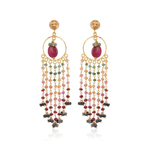 Dazzling Round Rainbow Drops