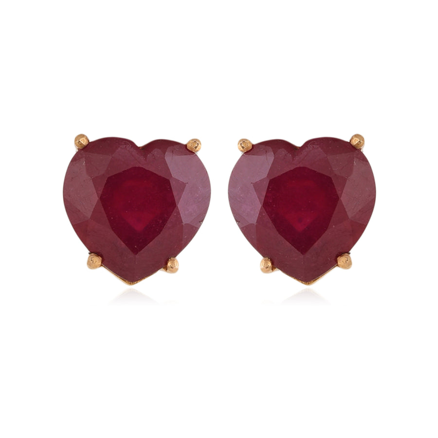 Heart Wants Ruby Stud