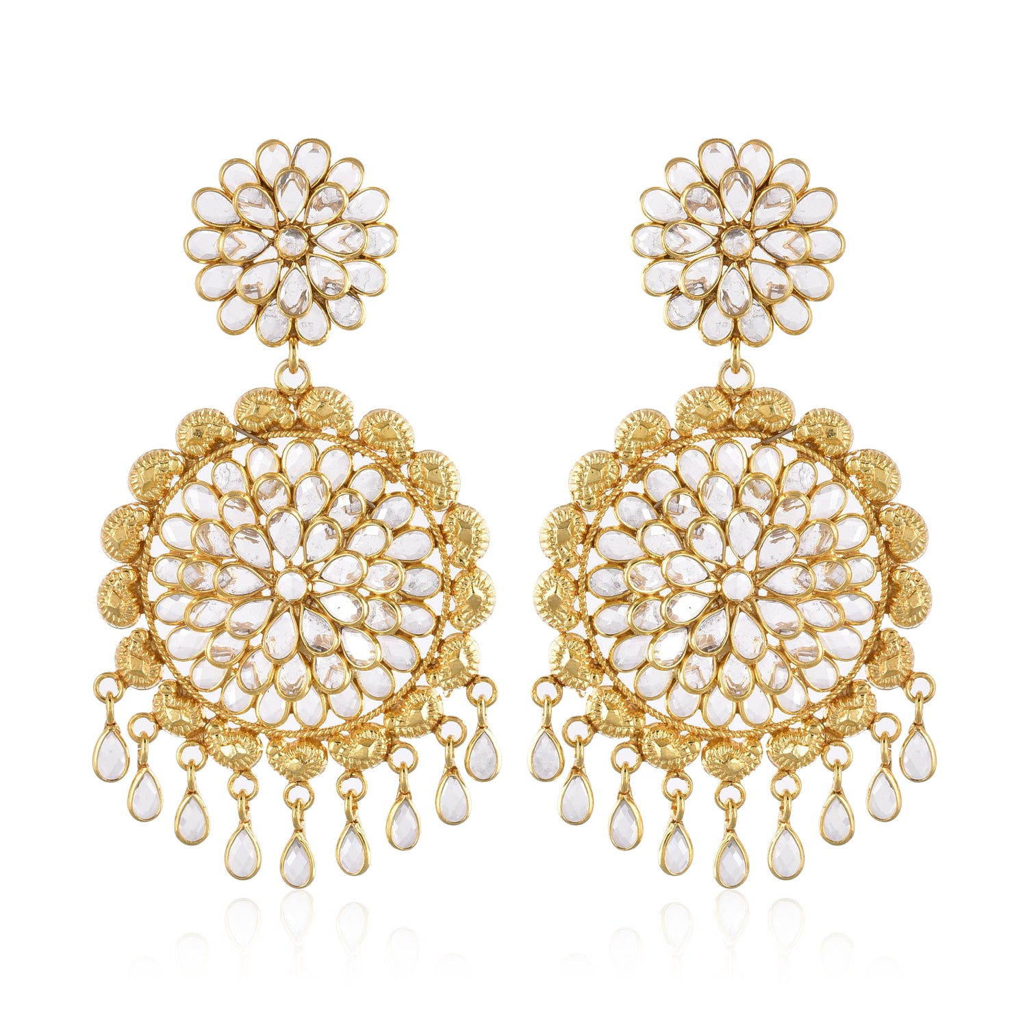 92.5 Silver Flower Power (with 18k gold-plating )