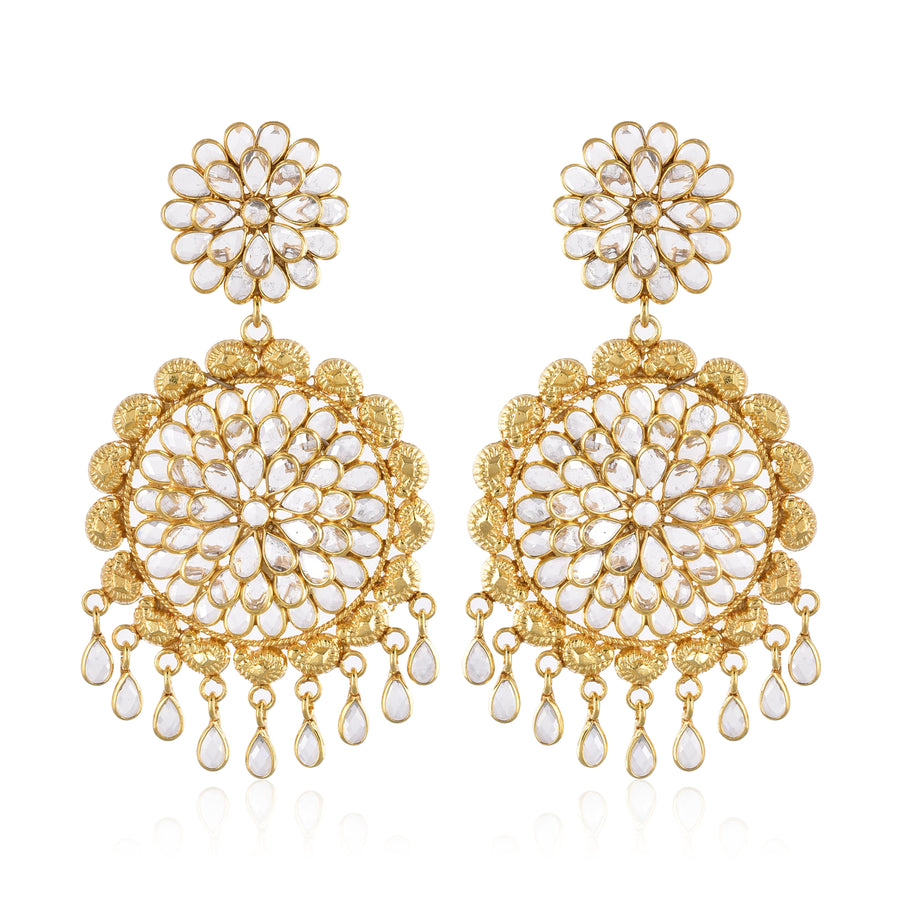 92.5 Silver Flower Power (with 18k gold-plating )