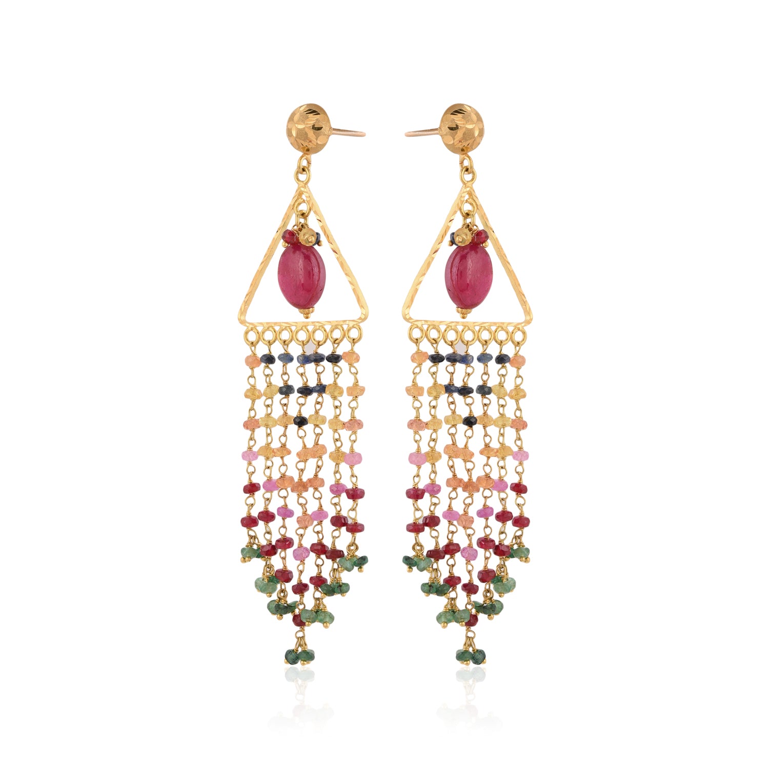 Dazzling Triangle Rainbow Drops