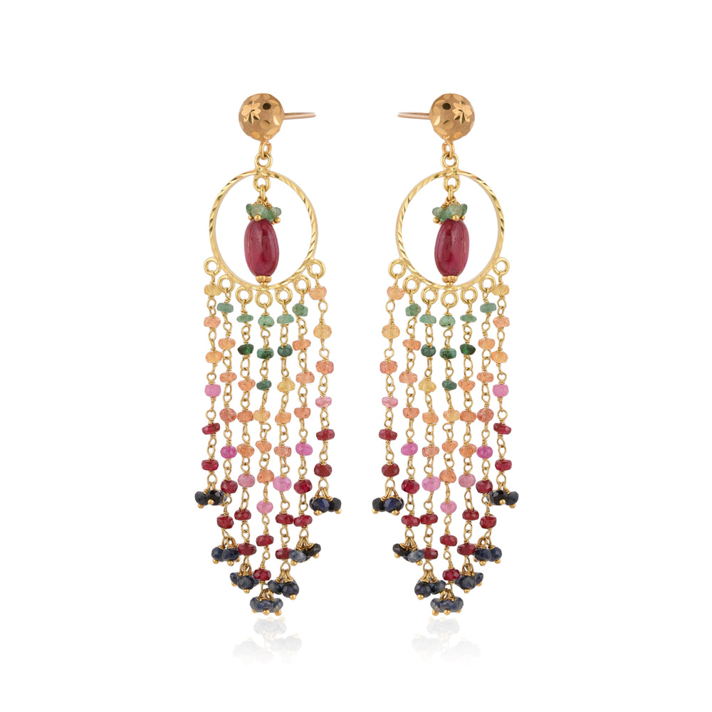Dazzling Round Rainbow Drops