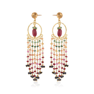 Dazzling Round Rainbow Drops