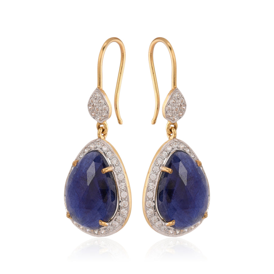 Blue Sapphire Sparkles All Around