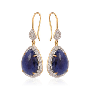 Blue Sapphire Sparkles All Around
