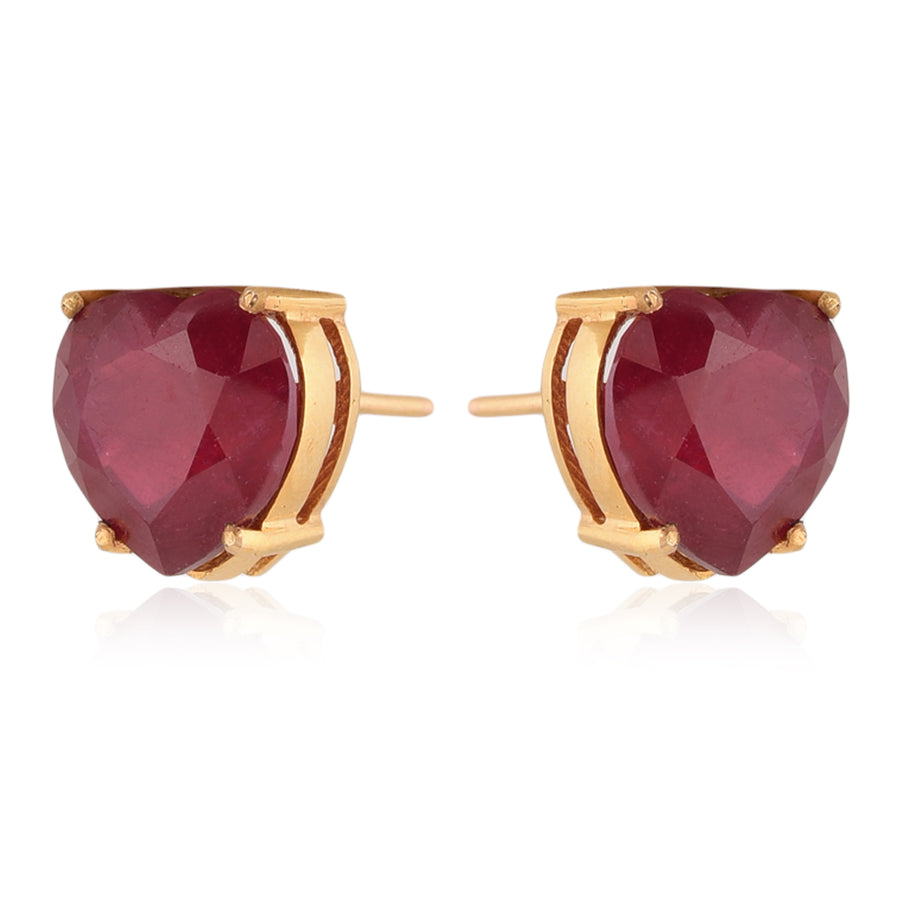 Heart Wants Ruby Stud