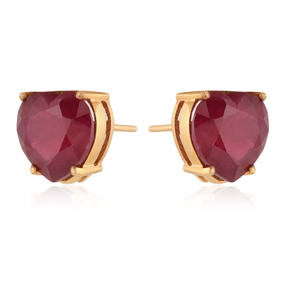 Heart Wants Ruby Stud
