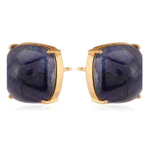 Blue Sapphire Mountain Top Stud