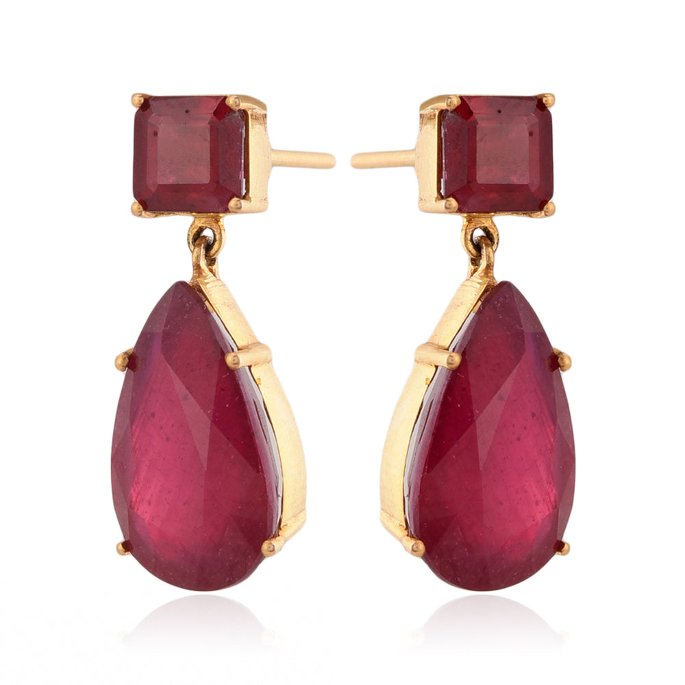 Pear and Round Ruby