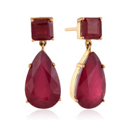 Pear and Round Ruby