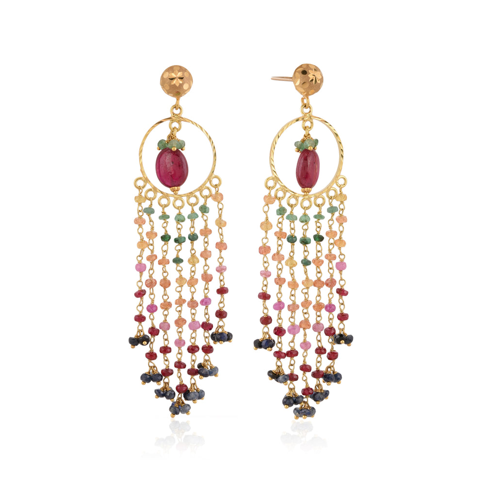 Dazzling Round Rainbow Drops