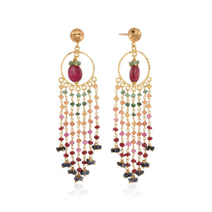 Dazzling Round Rainbow Drops