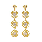 Sun Swarovski Statement Earrings