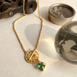 Green Sunny Day Lariat Necklace
