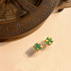 
            
                Load image into Gallery viewer, Green Sun Stud Earring
            
        