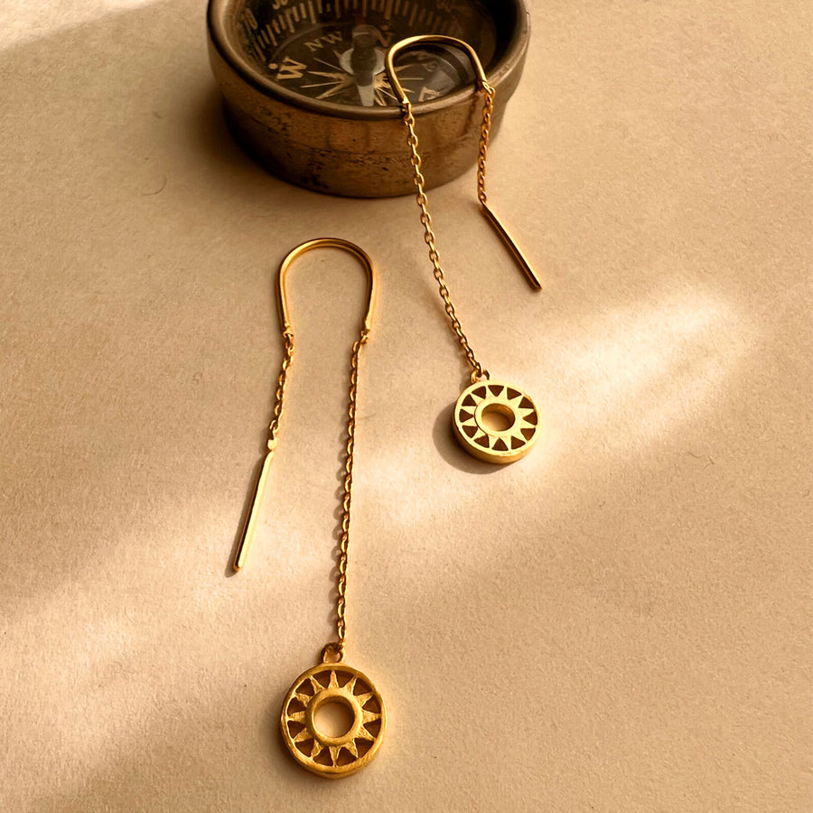 Sun Thread Earring