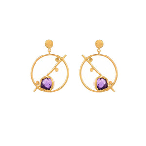 Musical Note Dot Hoop