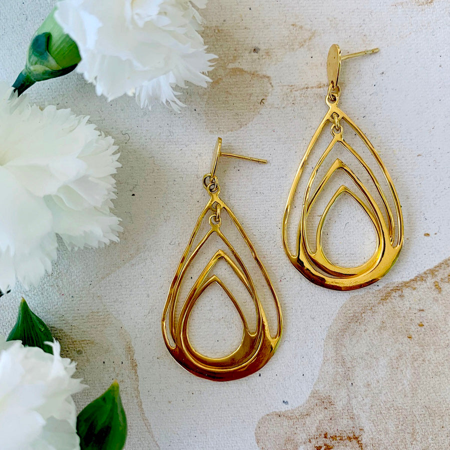 Golden Moving Hoops