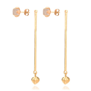 Detachable - Stunning Stud Rose Quartz