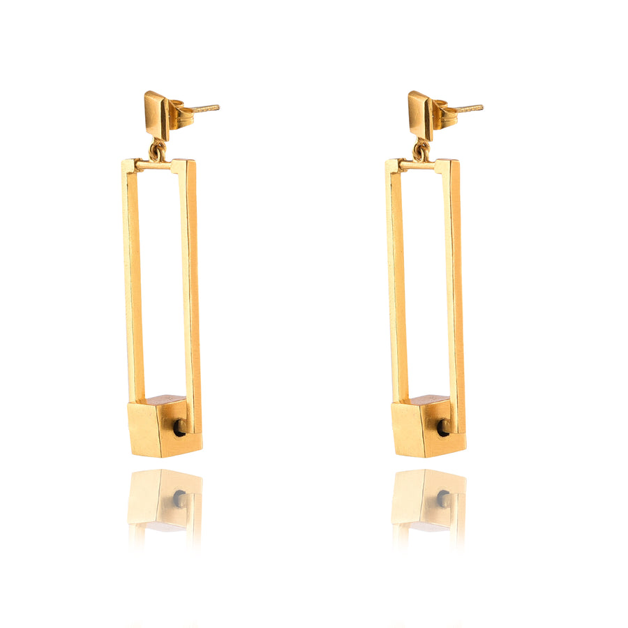 Cube World Earring