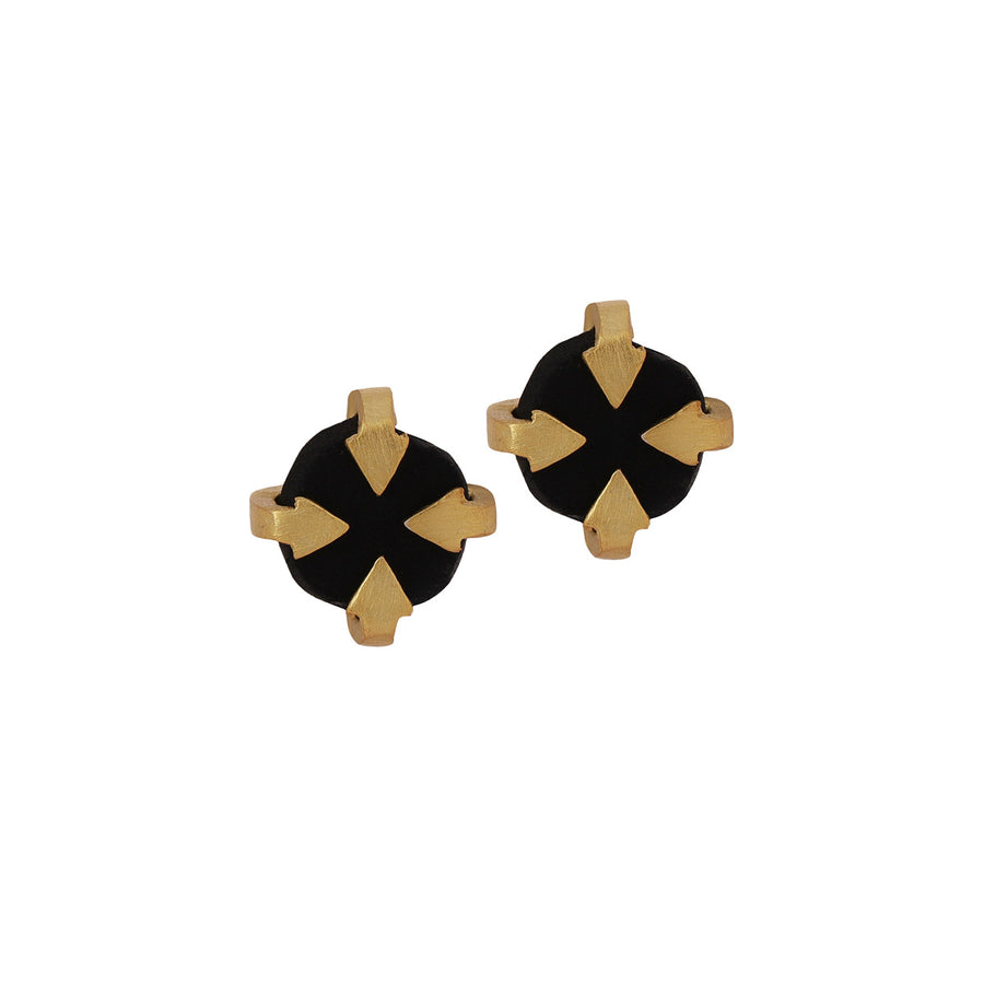 Black Sun Stud Earring