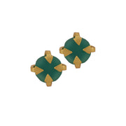 Green Sun Stud Earring