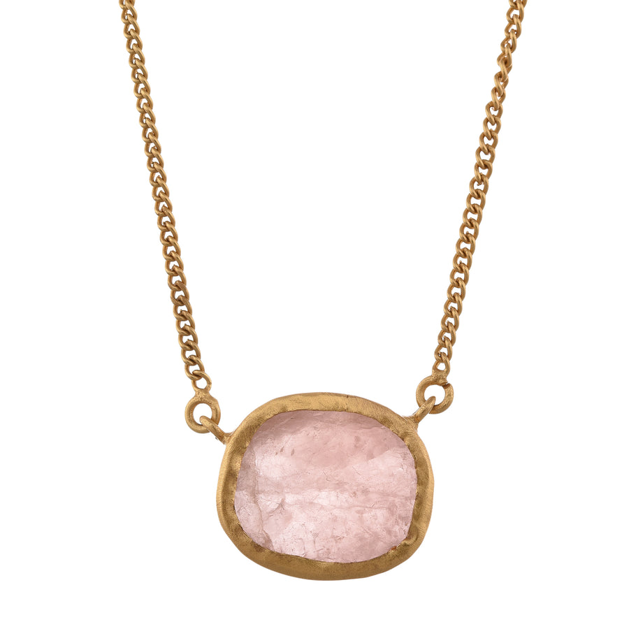 Stone and Chain - Rose Quartz