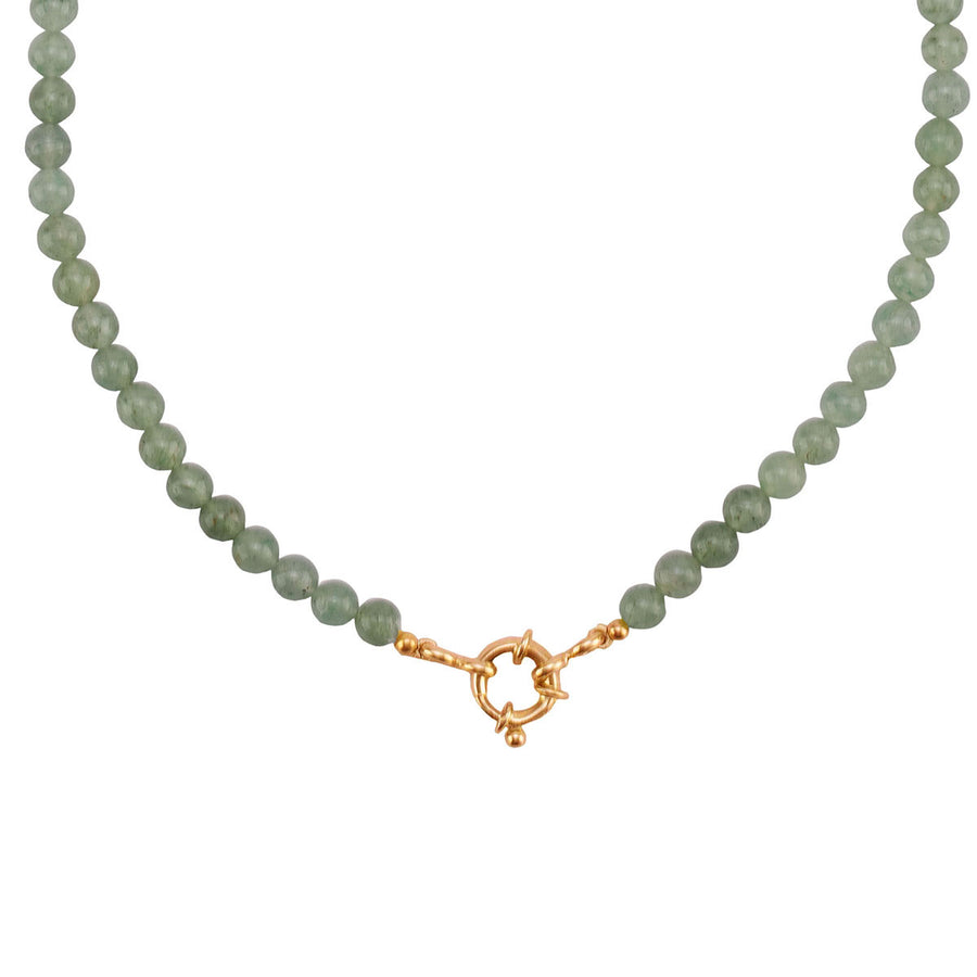 Pastel Green Beaded Necklace