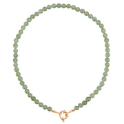 Pastel Green Beaded Necklace