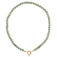 Pastel Green Beaded Necklace