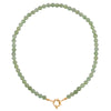 Pastel Jade Green Beaded Necklace