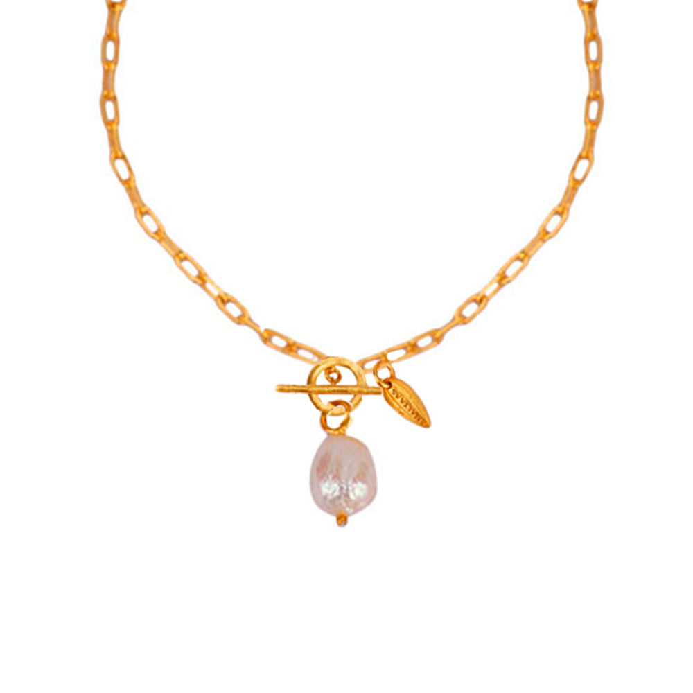 Baroque Pearl Link Bracelet