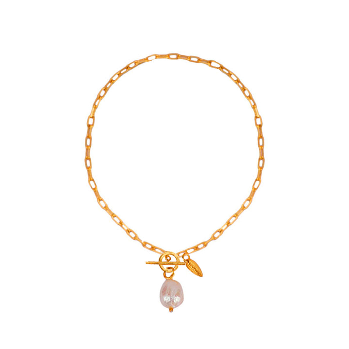 Baroque Pearl Link Bracelet