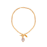 Baroque Pearl Link Bracelet
