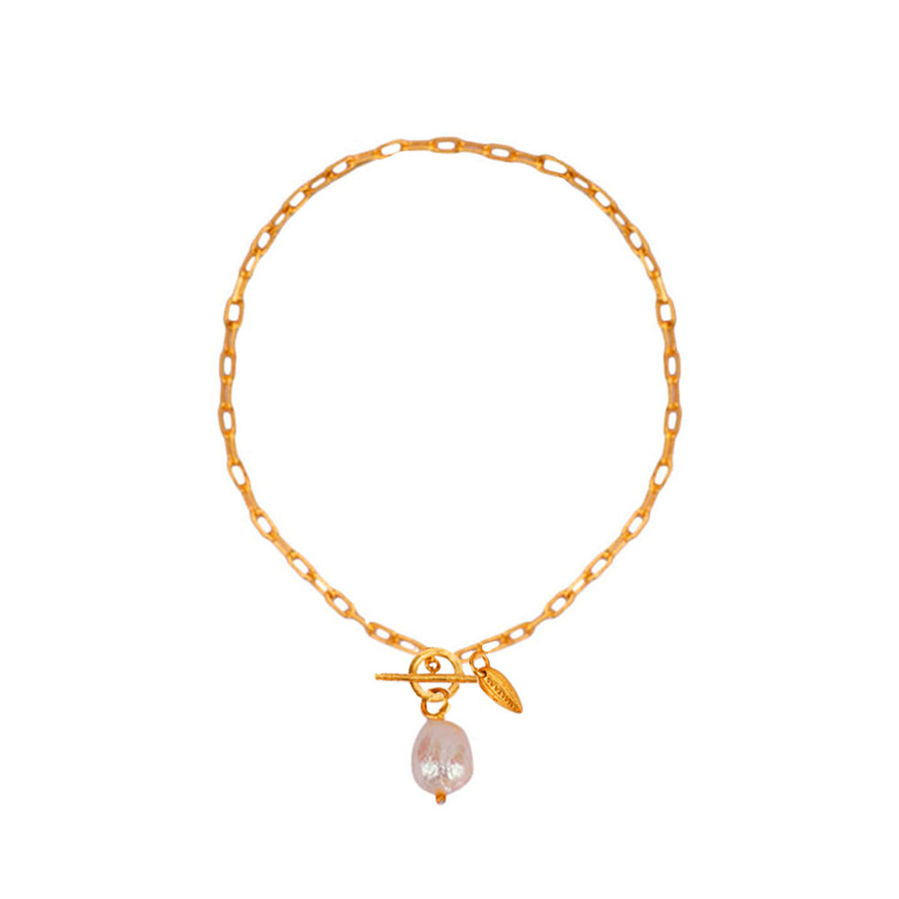Baroque Pearl Link Bracelet