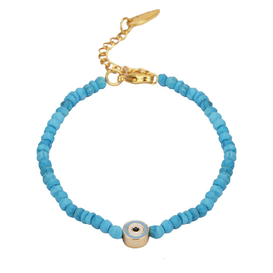 Blue Turquoise Nazar EvilEye Bracelet