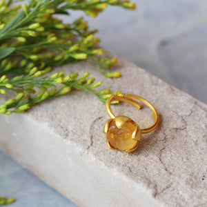 Ring Me Petal Citrine
