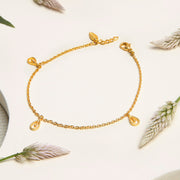 Tres Petal Anklet