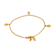 Tres Petal Anklet