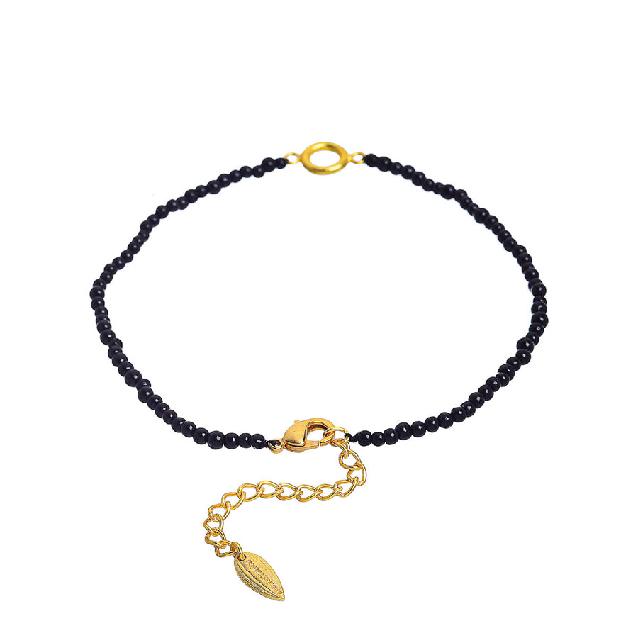 Nazar Charm Anklet (Semi-Precious Black Onyx Anklet)