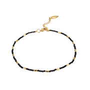 Shine Sparkle Black Onyx Anklet