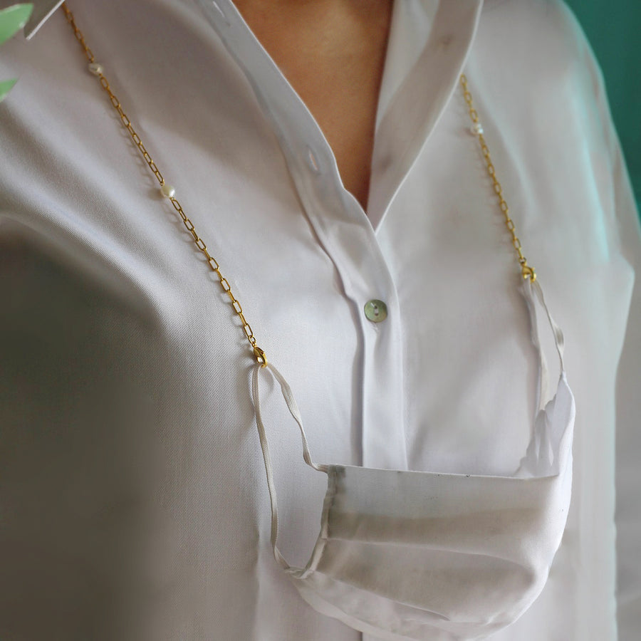 Pearl LinkChain Multi Necklace