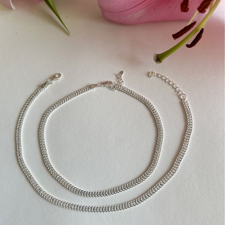ANKLET - 92.5 Thick Chain Anklet (PAIR)