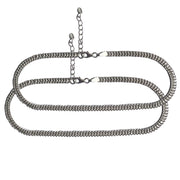 Amaltaas 92.5 Thick Chain Anklet (PAIR)