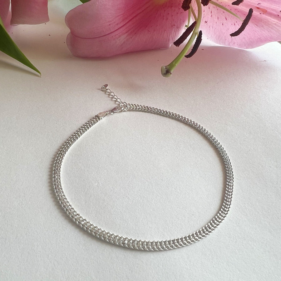 ANKLET- 92.5 Thick Silver Chain Anklet (SINGLE)