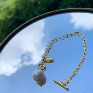 Baroque Pearl Link Bracelet